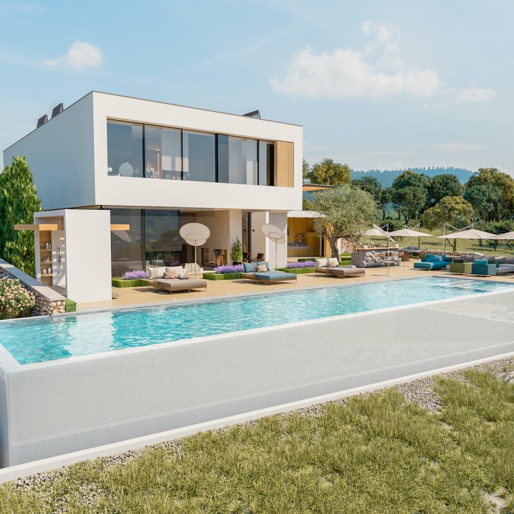 Mediterranean Villa interior and exterior design